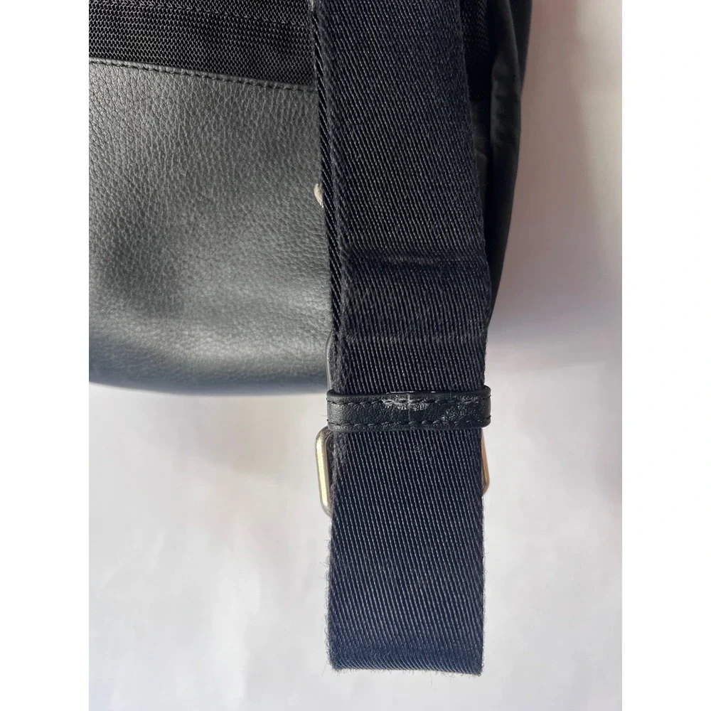Burberry Black Nylon Convertible Backpack